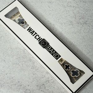 Gold and Black Watch Band